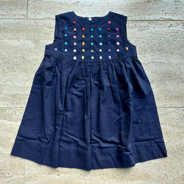 Sample Sale - Girls Dress 'Pallina Dots' Cotton Batista