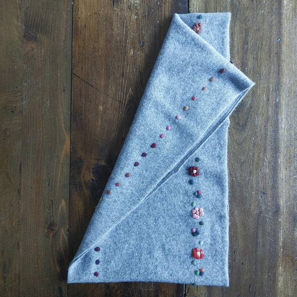 Scarf Infinity 'Giro Flowers' Cashmere