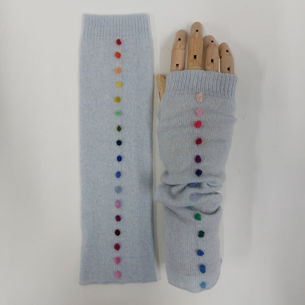 Cashmere mitts 'Polly Dots' Ready Delivery