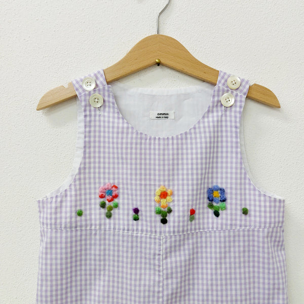 Childs dungarees 'Salto Flowers' Cotton Poplin