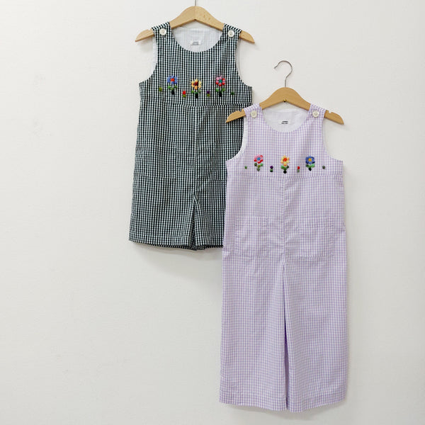 Childs dungarees 'Salto Flowers' Cotton Poplin