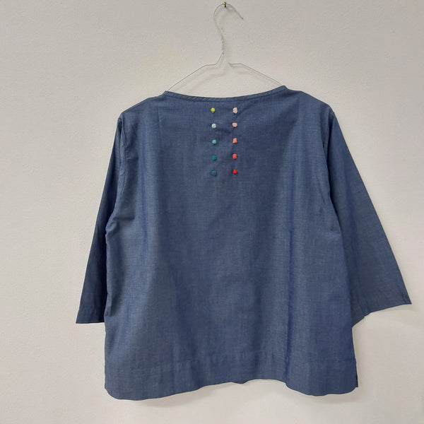 Sample Sale - T-shirt 'Eva Dots' Denim