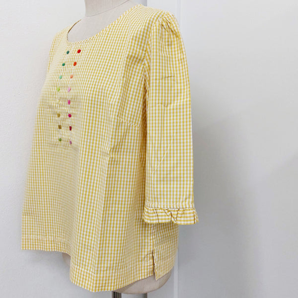 Sample Sale - T-shirt 'April Dots' Poplin Vichy