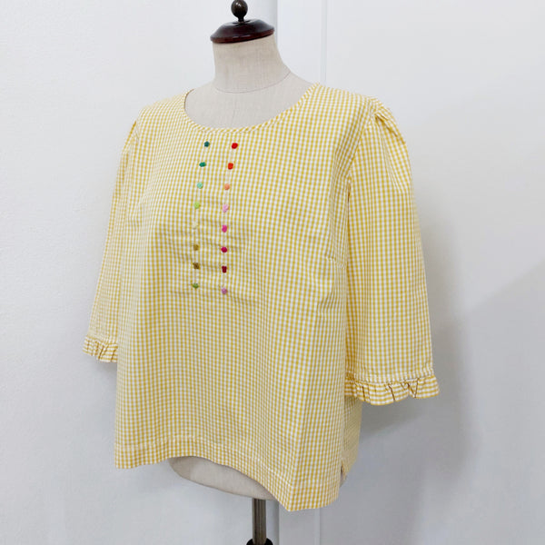 Sample Sale - T-shirt 'April Dots' Poplin Vichy