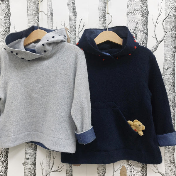 Sample Sale - Childs Cashmere Hoody 'Cappuccino'