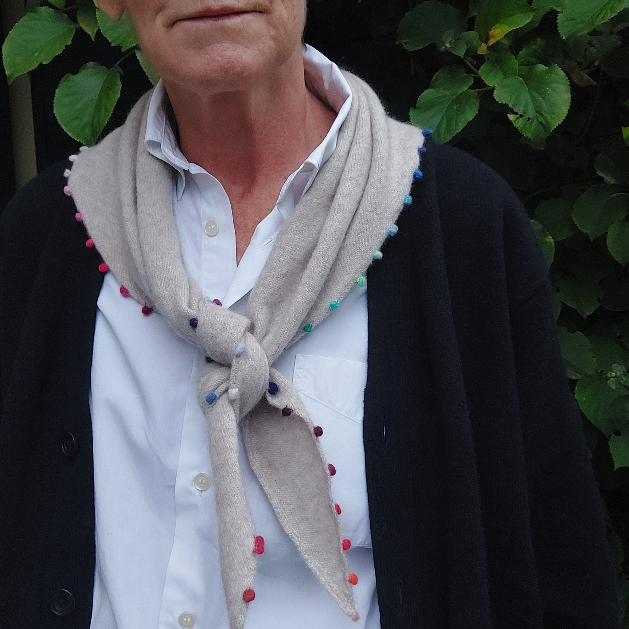 Cashmere Triangle scarf 'Patty'