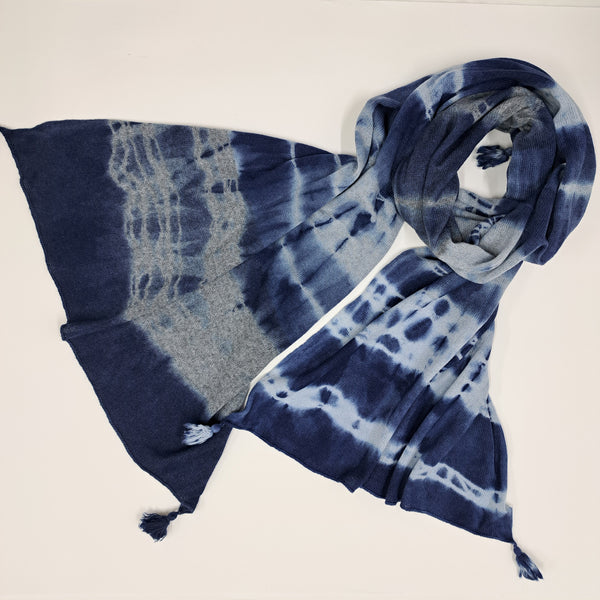 Sample Sale - Cashmere Scarf Tye-Dye 'Mani'