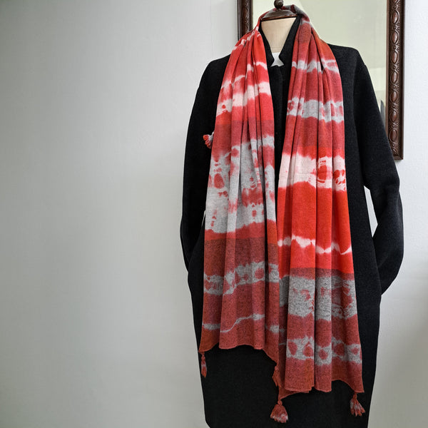 Sample Sale - Cashmere Scarf Tye-Dye 'Mani'