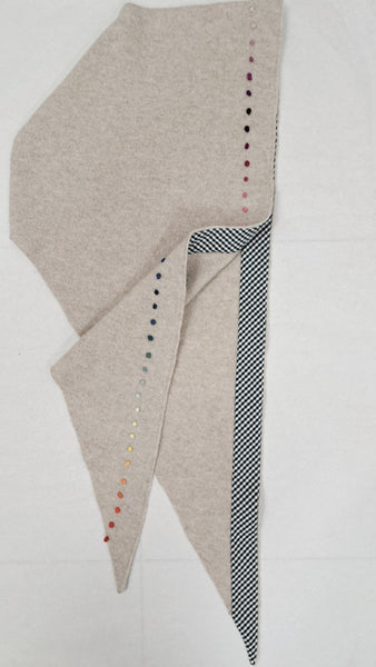 Cashmere Hoody Scarf 'Francy Dots'