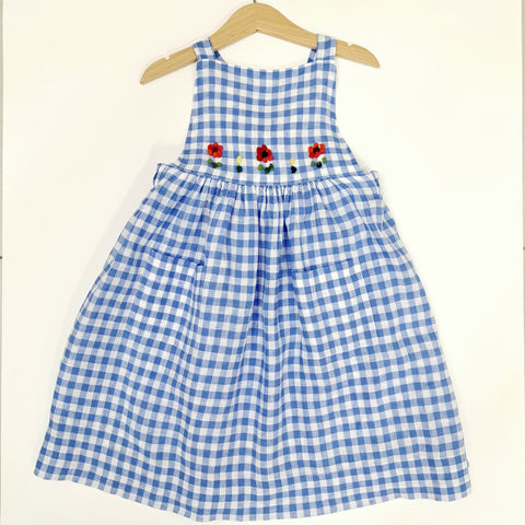 Girls dress 'Sole Flowers' Linen