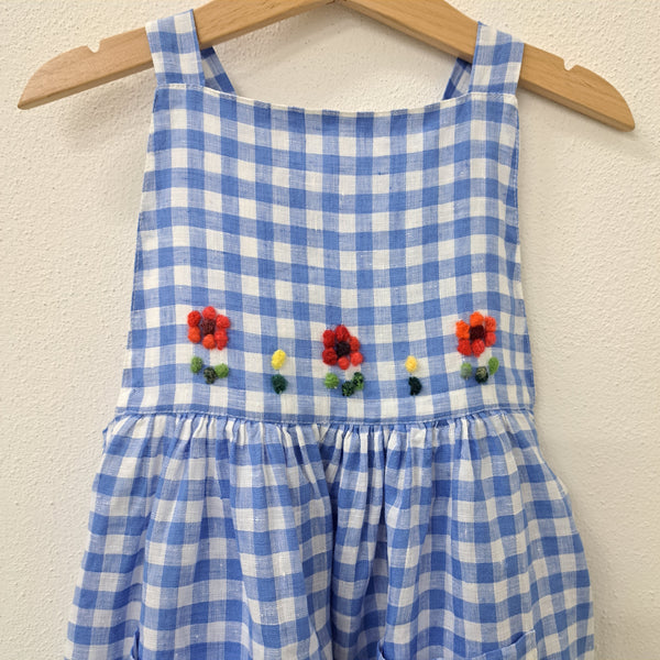 Girls dress 'Sole Flowers' Linen