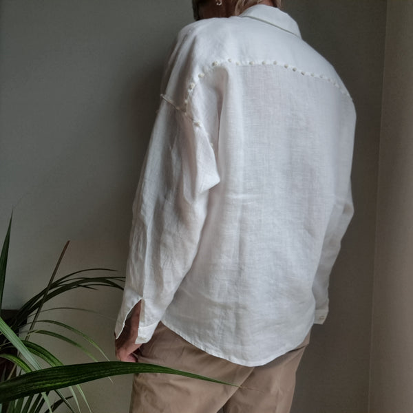 Shirt 'Dora Dots' Pergamena Linen