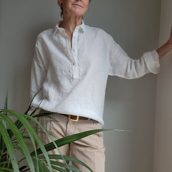 Shirt 'Dora Dots' Pergamena Linen