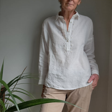 Shirt 'Dora Dots' Pergamena Linen