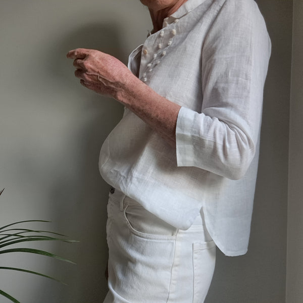 Shirt 'Ally 3/4 Dots ' Pergamena Linen