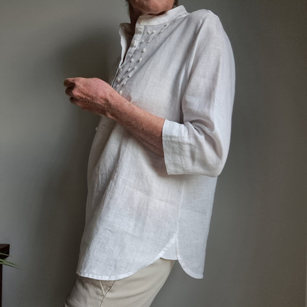 Shirt 'Nadia Dots Over' Pergamena Linen