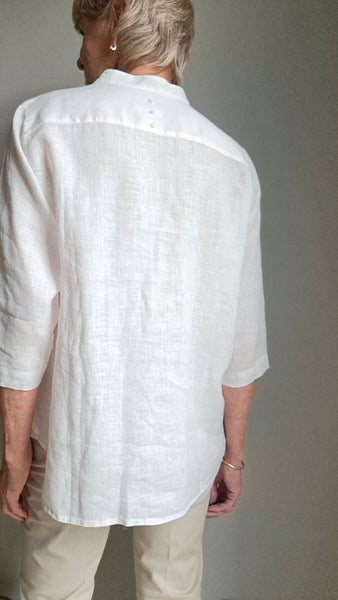 Shirt 'Nadia Dots Over' Pergamena Linen
