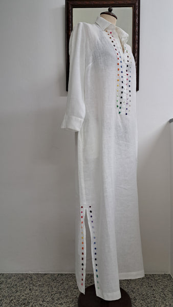 Sample Sale - Shirt Dress in Light Linen