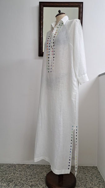 Sample Sale - Shirt Dress in Light Linen