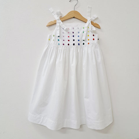 Sample Sale - Girls sundress 'Fiocco Dots' Poplin