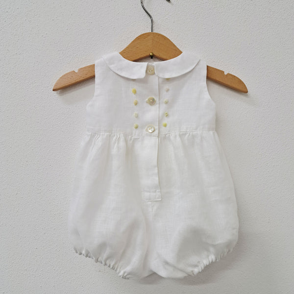Baby Romper 'Topolino Dots' Pergamena Linen