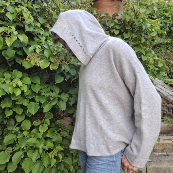Cashmere Hoody 'Cally Dots '