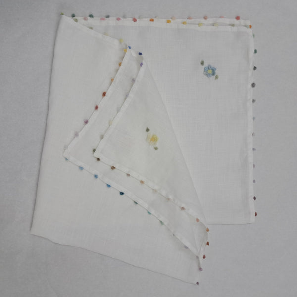 Mussola Baby Dots e Flowers in Lino Pergamena