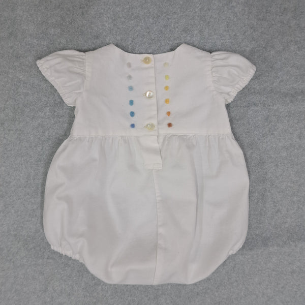 Baby Romper 'Topolino MC Flowers' Velvet Needlecord