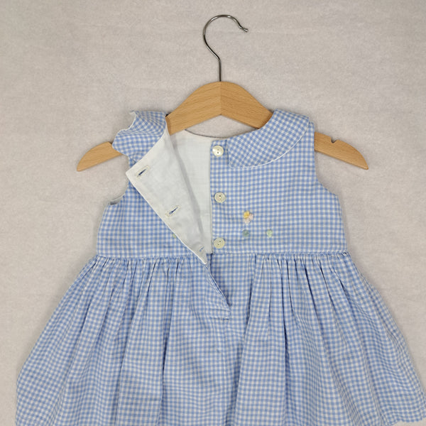 Baby Romper dress 'Pollicino Flowers ' Cotton Flannel