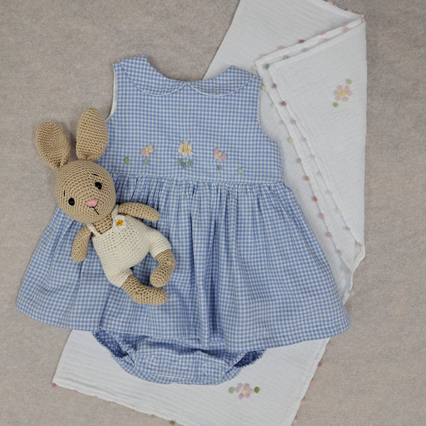 Baby Swaddle Dots & Flowers Double Cotton