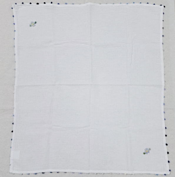 Muslin Dots & Flowers Double Cotton