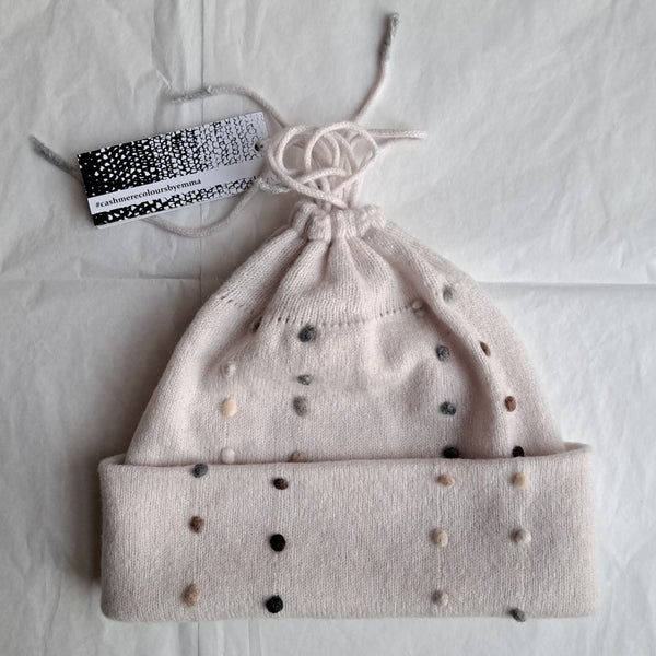 Sample Sale Reversible Womens Hat 'Fagiolo' Cashmere