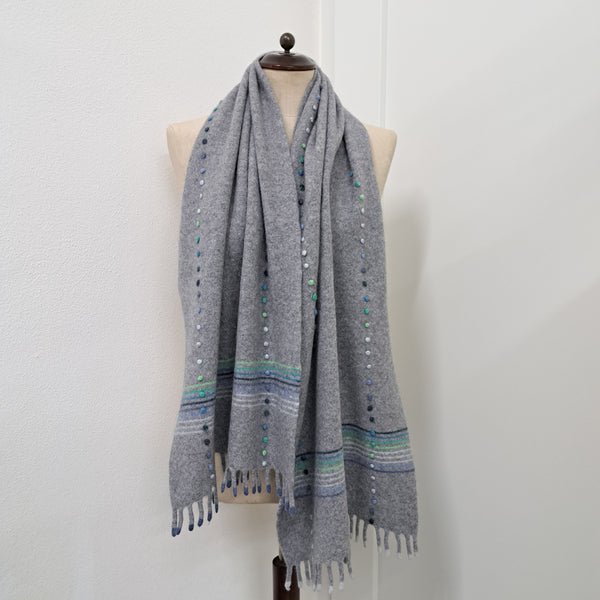 Sample Sale Scarf 'Frangia Rainbow' Cashmere