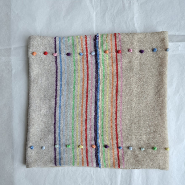 Sample Sale Cashmere Neck warmer 'Lola Rainbow'