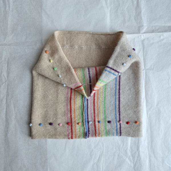 Sample Sale Cashmere Neck warmer 'Lola Rainbow'