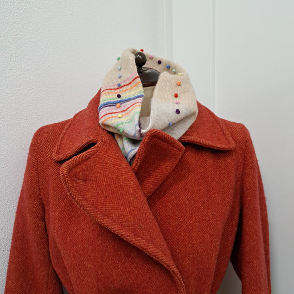 Sample Sale Cashmere Neck warmer 'Lola Rainbow'