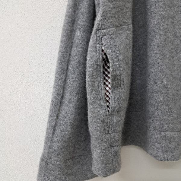Giacca con cappuccio in cashmere 'Cally Dots Open'