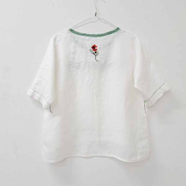 T-shirt 'Even' Pergamena Linen