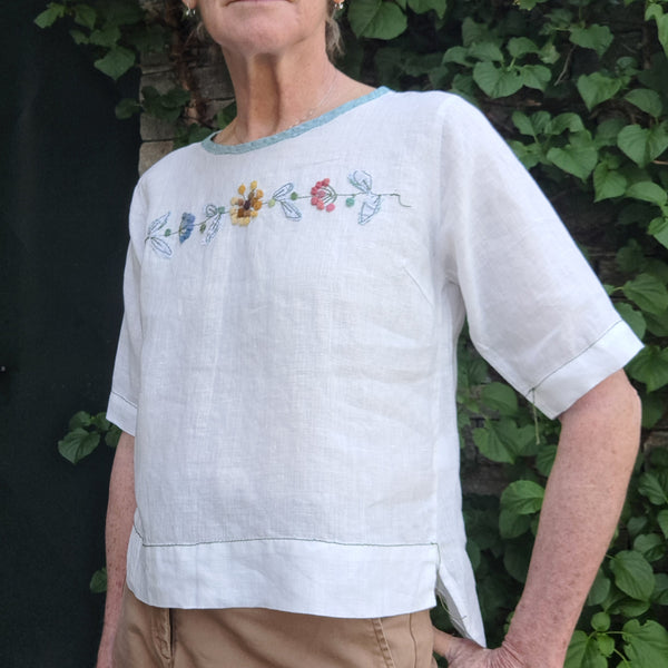T-shirt 'Even' Pergamena Linen
