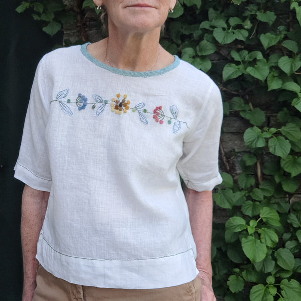 T-shirt 'Even' Pergamena Linen