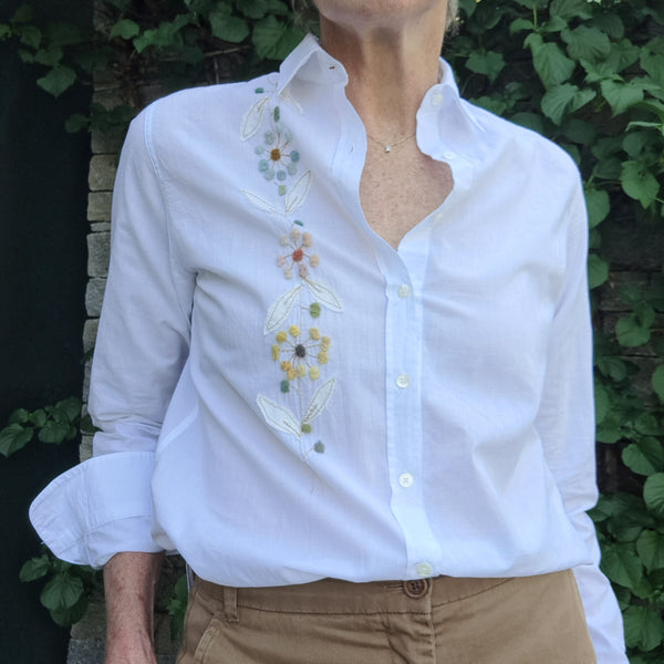 Shirt 'Micia Stem Flowers' Batista cotton