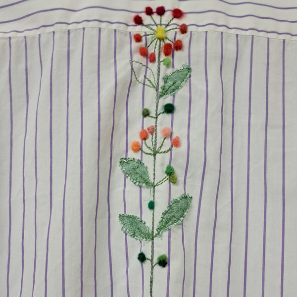 Camicia P.P con fiori a stelo 