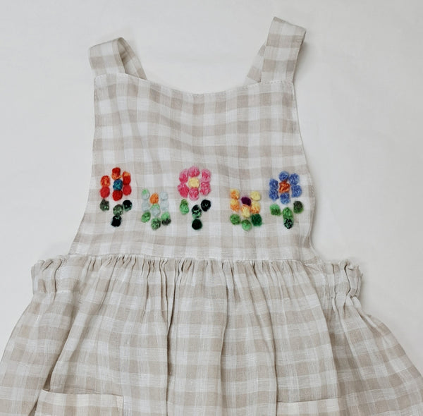 Saldo Prendisole bambina 'Sole Flowers' Lino