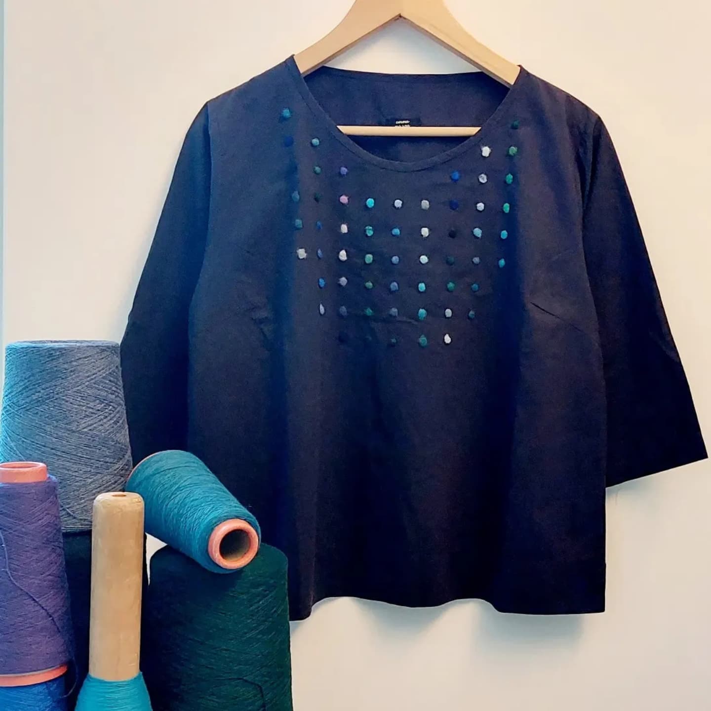 Sample Sale - T-shirt 'Eva Dots' Cotton Batista