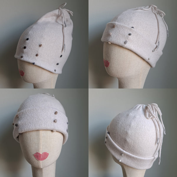 Sample Sale Reversible Womens Hat 'Fagiolo' Cashmere