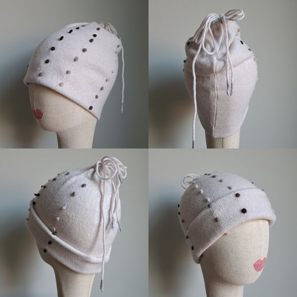 Sample Sale Reversible Womens Hat 'Fagiolo' Cashmere