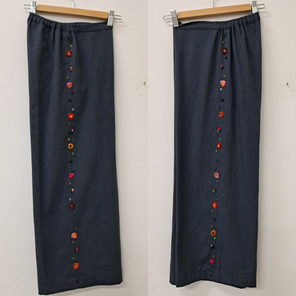Pantaloni 'Loni Flowers' in Flanella di Cotone