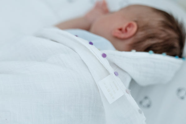 Baby Swaddle with Embroidery Cotton