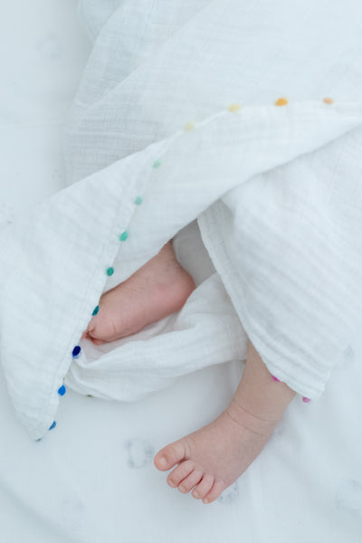Baby Swaddle with Embroidery Cotton