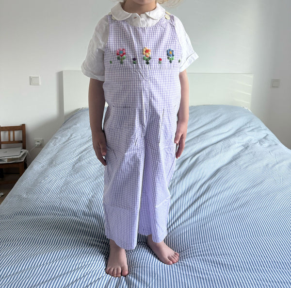 Salopette per bambino 'Salto Flowers' Popeline 